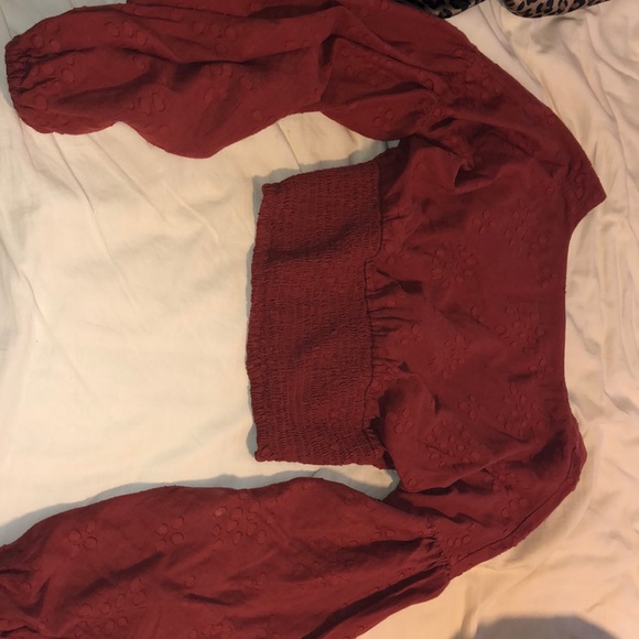 Long sleeve crop shirt - Picture 2 of 3